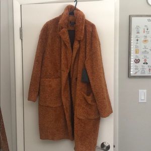 Halogen Long Teddy/Sherpa Coat